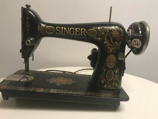 Singer Sewing Machine Antique Head Model 18 Circa 1910.  A Beauty