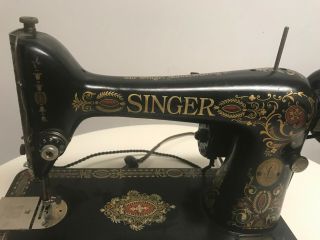 Singer Sewing Machine Antique Head Model 18 Circa 1910.  A BEAUTY 3