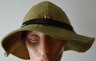 Soviet Russian Army Military Desert Uniform Panama Hat Cap Size 60 AFGHANISTAN 2 2