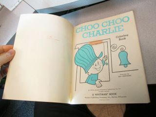 CHOO CHOO CHARLIE 1970 Good N Plenty candy comic coloring book 90,  - 1pg 3