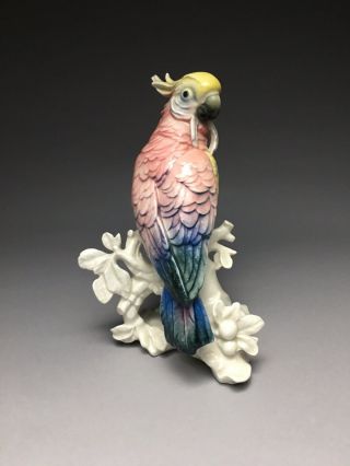 Karl Ens Parrot Cockatoo Bird Figurine As - Is 2