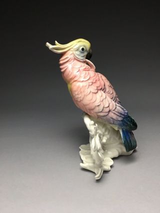 Karl Ens Parrot Cockatoo Bird Figurine As - Is 3