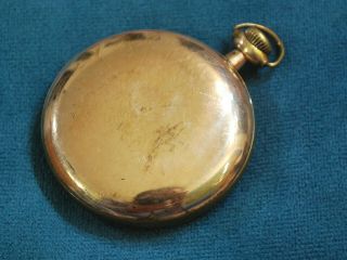 Vintage MAJESTIC 7J GF 16 Size Pocket Watch - - For Repair /Parts 3