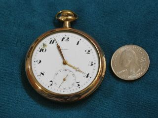 Vintage MAJESTIC 7J GF 16 Size Pocket Watch - - For Repair /Parts 4