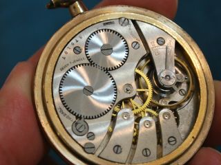 Vintage MAJESTIC 7J GF 16 Size Pocket Watch - - For Repair /Parts 7