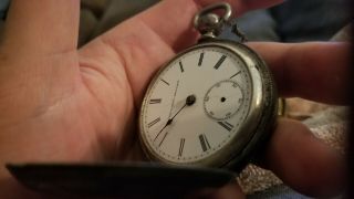 Elgin National Watch Co.  Vintage Pocket Watch,  Ticking,  Hand Doesnt Run,  Incl Key