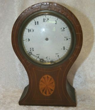 Vintage Inlaid Wooden Case Swiss Made Mantel Clock,  Spares And Repairs.