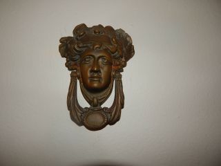 Brass Or Bronze Versace Head Style,  Door Knocker " Dionysus Face "