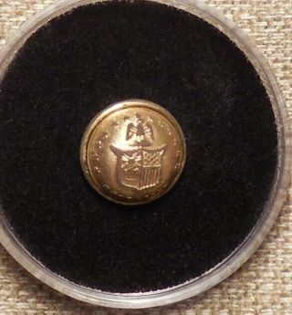 Dug Civil War York State Seal Cuff Button W/ Mitchel & Tyler / Richmond B/m