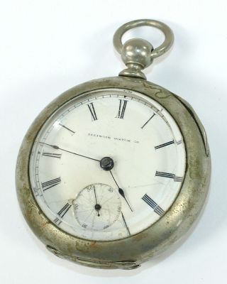 Illinois Key Wind Pocket Watch 18 Size - Antique Dh723