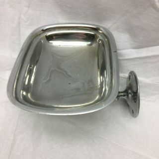Vintage Nickel Plate Brass Soap Dish Wall Mount 3