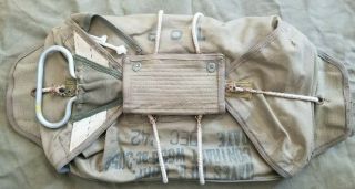 Wwii Ww2 Us Aaf/ Airborne 1942 Dated T - 5 Parachute System 41k Reserve Chest Pack