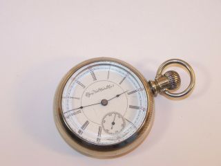 1895 Elgin 18s 15 Jewel 82 Oresilver Lever Set Pocket Watch