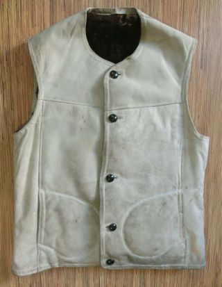 Ww2 Wwii German Waffen - Ss ✠ Wehrmacht Winter Warm Sheepskin Vest Jacket