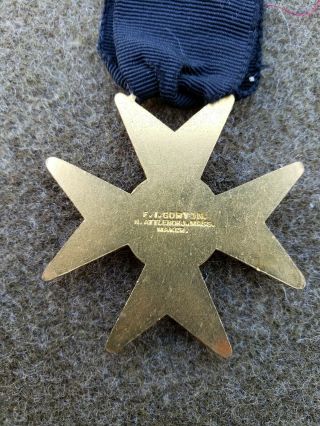 Civil war US Mourning Medal Enameled 4