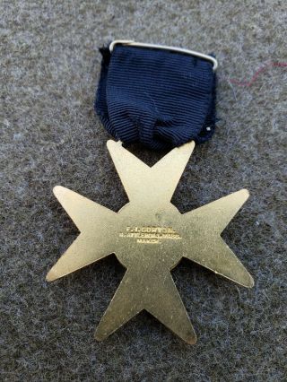 Civil war US Mourning Medal Enameled 5