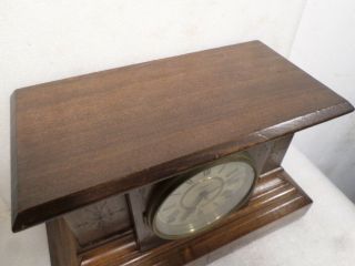 Most Unusual Wood Finish 8 Day Ingraham ' Reverie ' Striking Mantle Clock - - 1885 2