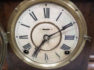 Most Unusual Wood Finish 8 Day Ingraham ' Reverie ' Striking Mantle Clock - - 1885 3