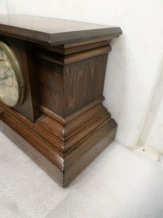 Most Unusual Wood Finish 8 Day Ingraham ' Reverie ' Striking Mantle Clock - - 1885 5