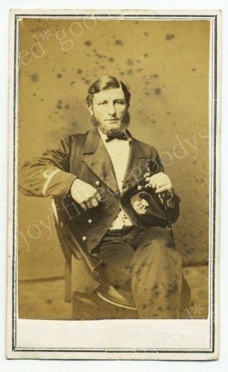Unusual Orleans Cdv A Royal Navy Officer Involved In The American Civil War?