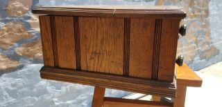 Antique 2 Drawer Spool Cotton Cabinet Hardware Carved Jewelry Sewing 4