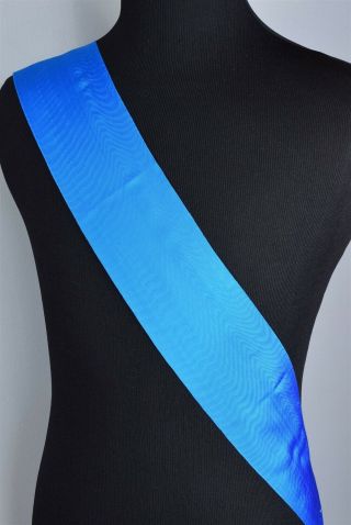 Military Decoration/Award/Recognition Sash/Ribbon Solid Azure Blue 5