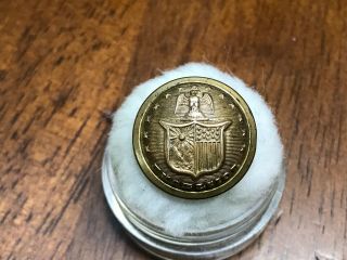 Civil War York Militia Staff Coat Button