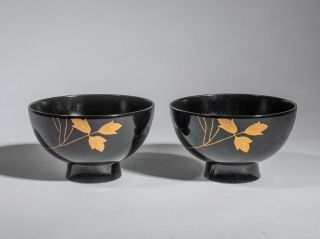 A Japanese Vintage Wood Bowls