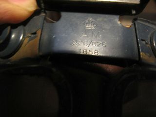 WWII British RAF Goggles with flip down sun shade, 5