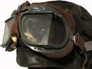 WWII WW2 British RAF Flight Cap Goggles,  Flying,  Aviator,  Pilot,  Goggles 5
