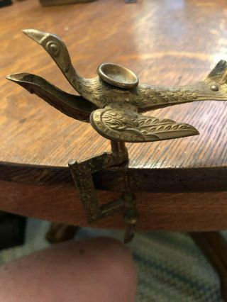Antique Sewing Bird Clamp - Brass