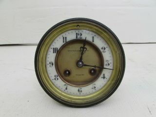 Antique Bracher & Sydenham French Mantel Clock Movement R&co Paris 4.  25 "