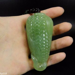 Natural Hand - Carved Chinese Jade Sculpture Hand Player Weight 130g Corn Hp018
