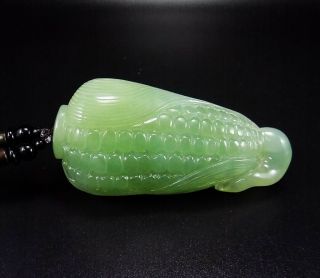 Natural Hand - carved Chinese Jade sculpture hand player weight 130g corn hp018 8