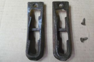 Antique Vintage Cast Iron Pot Metal Bed Rail Holders Bracket Fastener