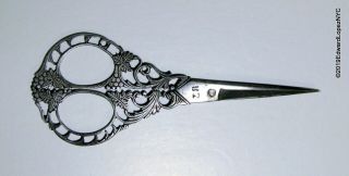 Bartolomeo Terzano Antique Steel Filigree Scissors - Italian Circa 1870 - 90 2