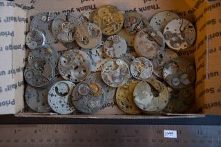 30 Antique Pocket Watch Plates Mechanisms Movements