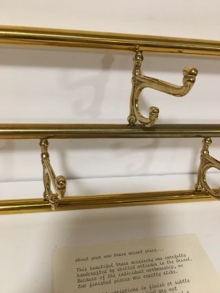 Vintage Brass Spiegel Wall Hooks Coat Hanger Decor Classy Simple 7 Hooks 5