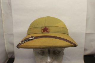 RARE FRENCH INDO CHINA VIET NAM COLONIAL PITH HELMET LOOK AT PICTURE AND READ 2