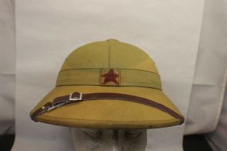 RARE FRENCH INDO CHINA VIET NAM COLONIAL PITH HELMET LOOK AT PICTURE AND READ 3