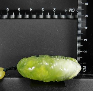 100 Natural Hand - carved Chinese Jade Pendant jadeite Necklace landscape coin77e 7