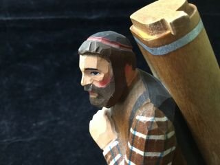 1960 ' s HAND CARVED SWISS RUSTIC MAN 6.  25 