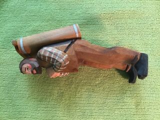 1960 ' s HAND CARVED SWISS RUSTIC MAN 6.  25 