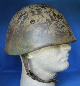 Ww2 Italian M33 Helmet - Africa Corps Tan Camo