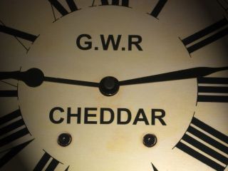 Great Western Railway,  Gwr Victorian Style Waiting Room Clock,  Cheddar Station.