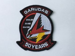 Usn/navy Vaq - 134 " Garudas " 50th Anniversary Special Insignia Patch,  Ea - 18g