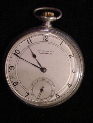 Antique Movado Chronometre Pocket Watch