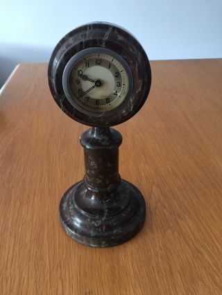 Vintage Cornish Serpentine Stone Clock 2