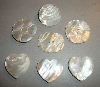 Antique Mother Of Pearl Buttons Mop