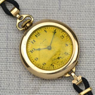 Vintage Ladies Elgin Wrist Pocket Watch Gold Filled 1920 
